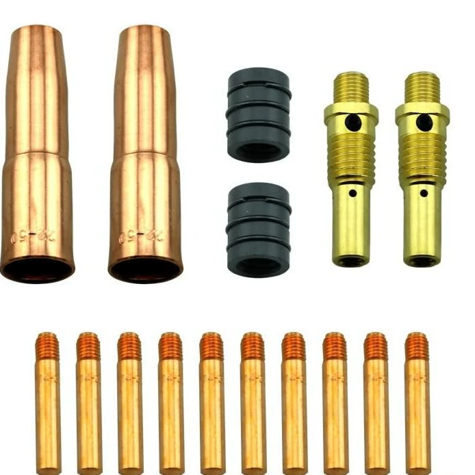 TWC газовые защитные сварочные принадлежности 16 шт. подходят для сопла 22-50 52 шунта 14-35 проводящее сопло
