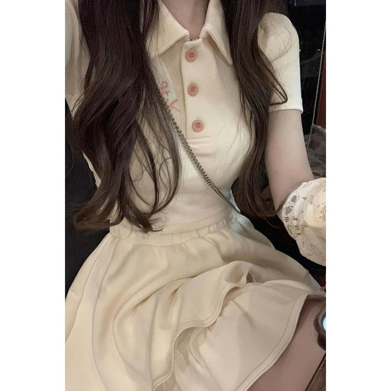 Милый женский униформа в стиле преппи jk, сексуальный короткий топ и юбка с воротником-поло с бантом в стиле чистой страсти, комплект из двух предметов