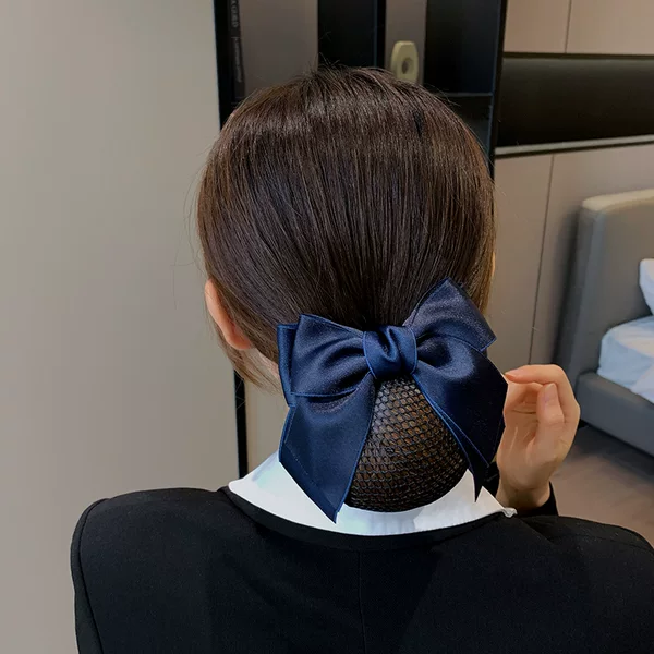 Professional head flower nurse bank stewardess hotel female staff for Korean hair net pocket hair clip hair accessories butterfly