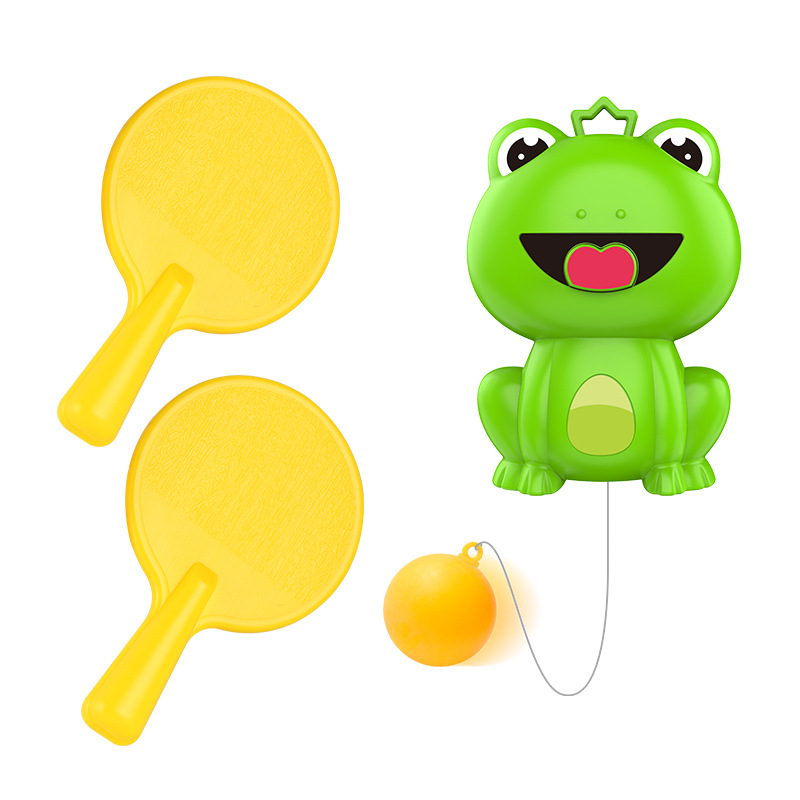 entrenador de tenis de mesa para niños, rana colgante, juguetes de entrenamiento visual para niños indoor