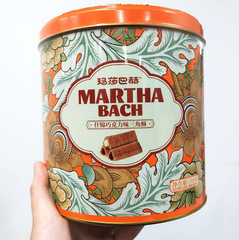 マーシャバーグ 188g チョコレート風味の三角ペストリー缶詰 カジュアル 新年のお祝い お土産 スナック バッチ