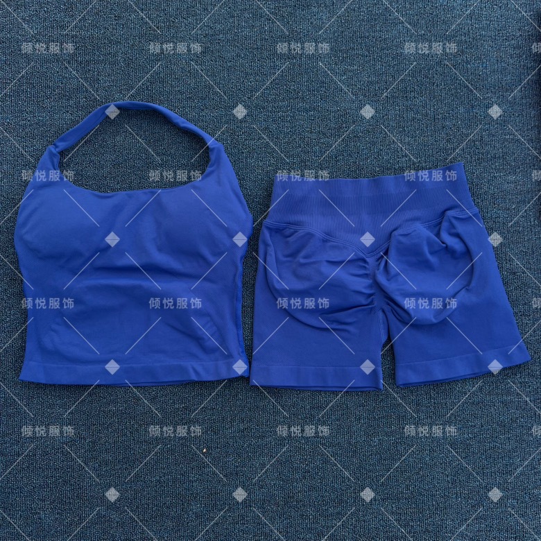 AliExpress venta caliente DFYNE nuevo fitness yoga traje deportivo chaleco halter sujetador pantalones cortos traje mujer