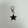 Leopard print five-pointed star pendant