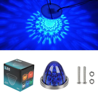 Glass-Type Plastic Truck Side Light | Gündüz işıqları - 10-30v-always-on-blue-single-pack