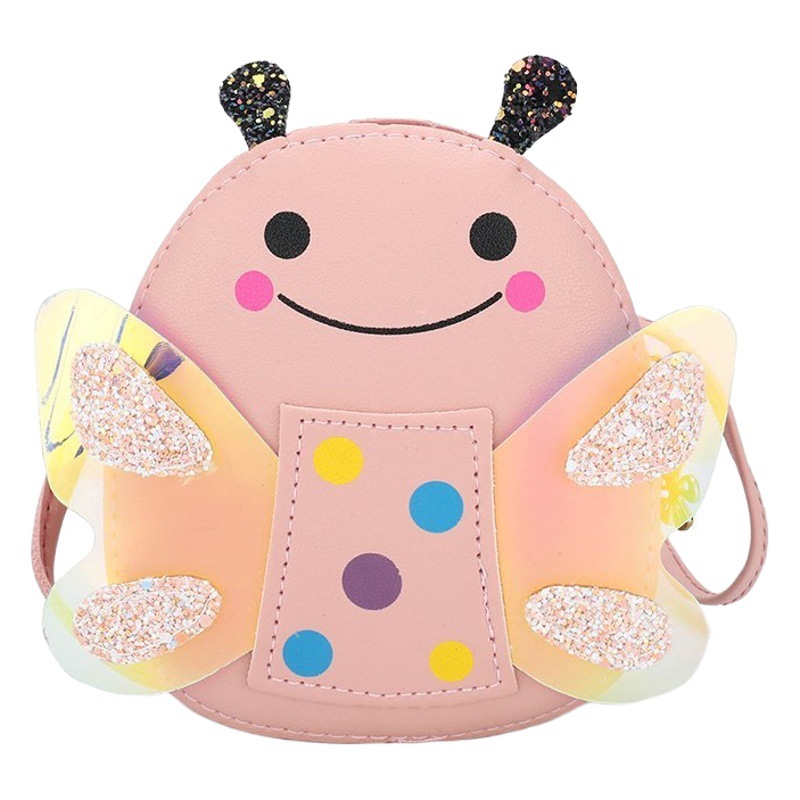 2023 new trendy children's bag cute little bee girl shoulder messenger bag cartoon baby girl change small bag