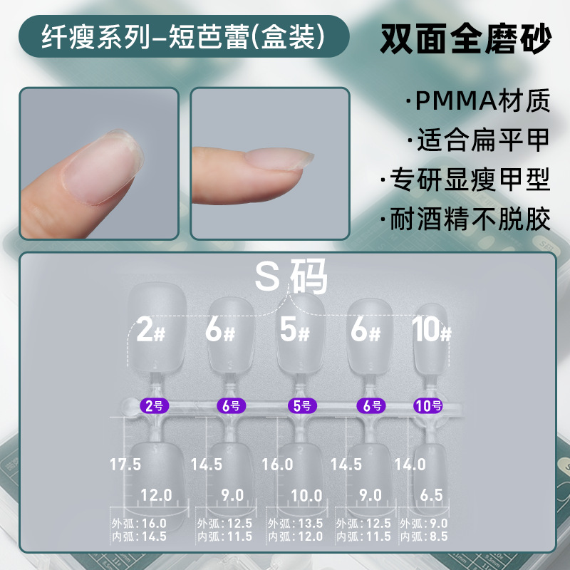 Caja de uñas transparente de alta gama caja de almacenamiento de uñas caja de embalaje caja de uñas de desgaste caja de exhibición de uñas de desgaste hecho a mano al por mayor