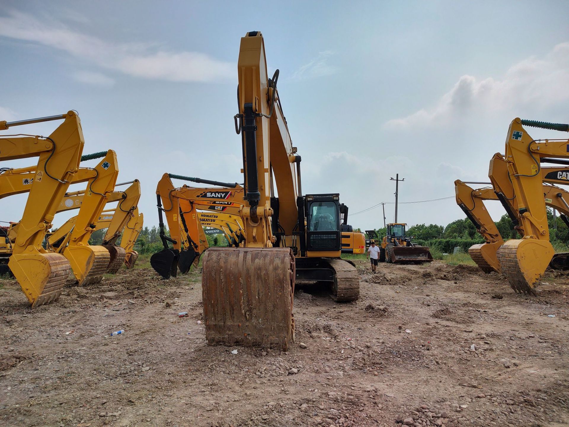 Excavadora grande exportación doméstica de segunda mano cartel336 345 349 300 400 excavadora gráfico video