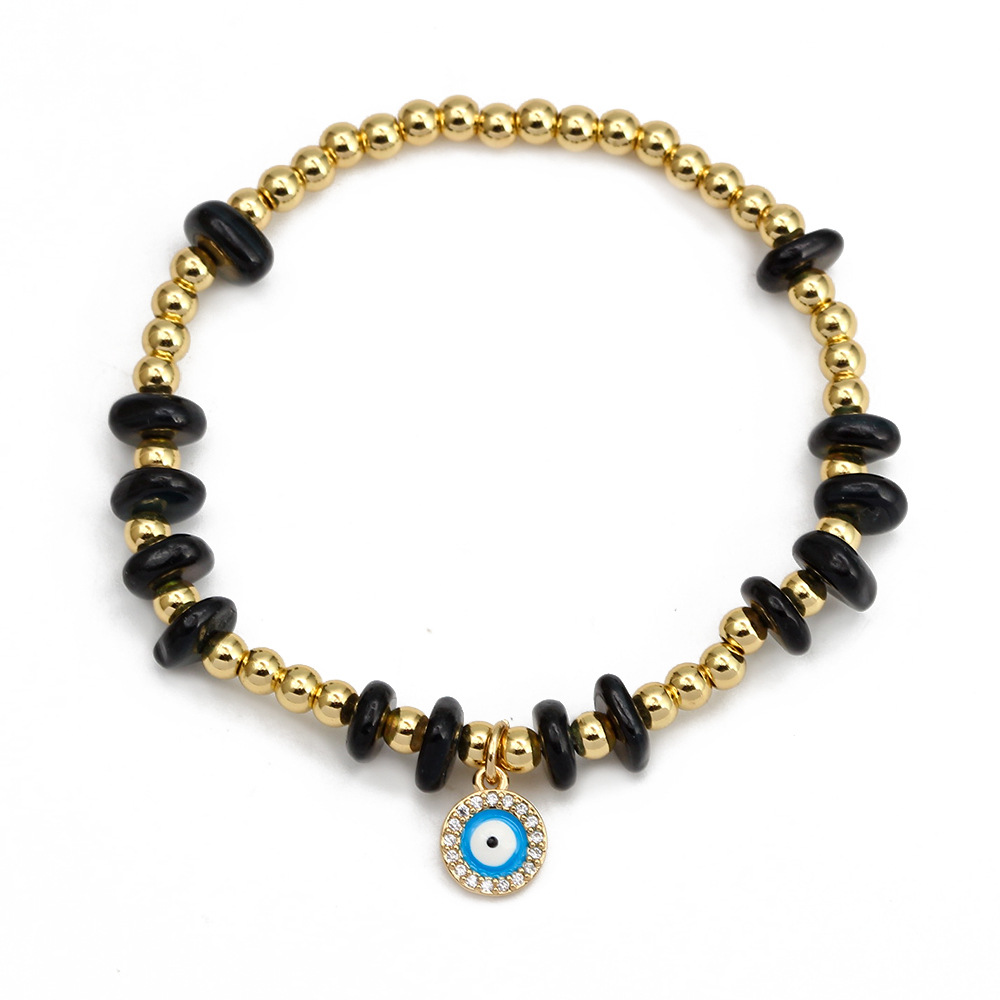 Fashion Eye Copper Inlay Zircon Bracelets 1 Piece