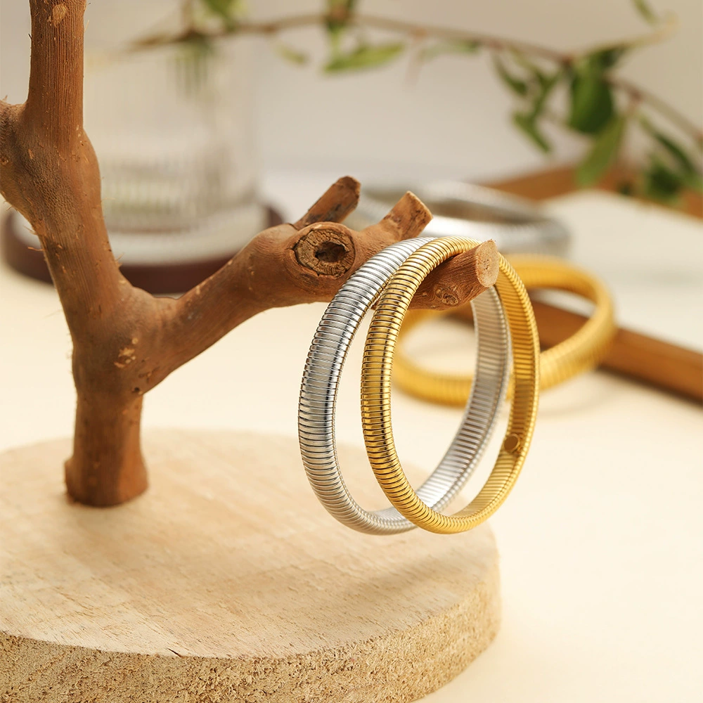 (Cross-border trading), elastic universal bracelet stainless steel, European style, DIY