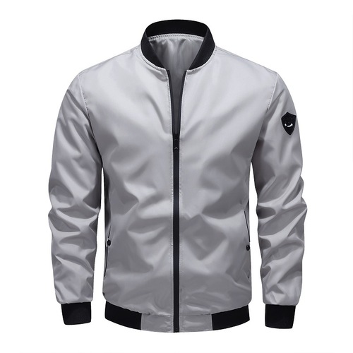 Casual Jacket for Men - Spring and Autumn Season - Solid Color Men's Outerwear