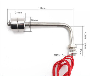 Manufacturer Supplies High-Voltage Stainless Steel Side-Mounted 90-Degree Elbow Float Level Switch Sensor Water Level Control 304/