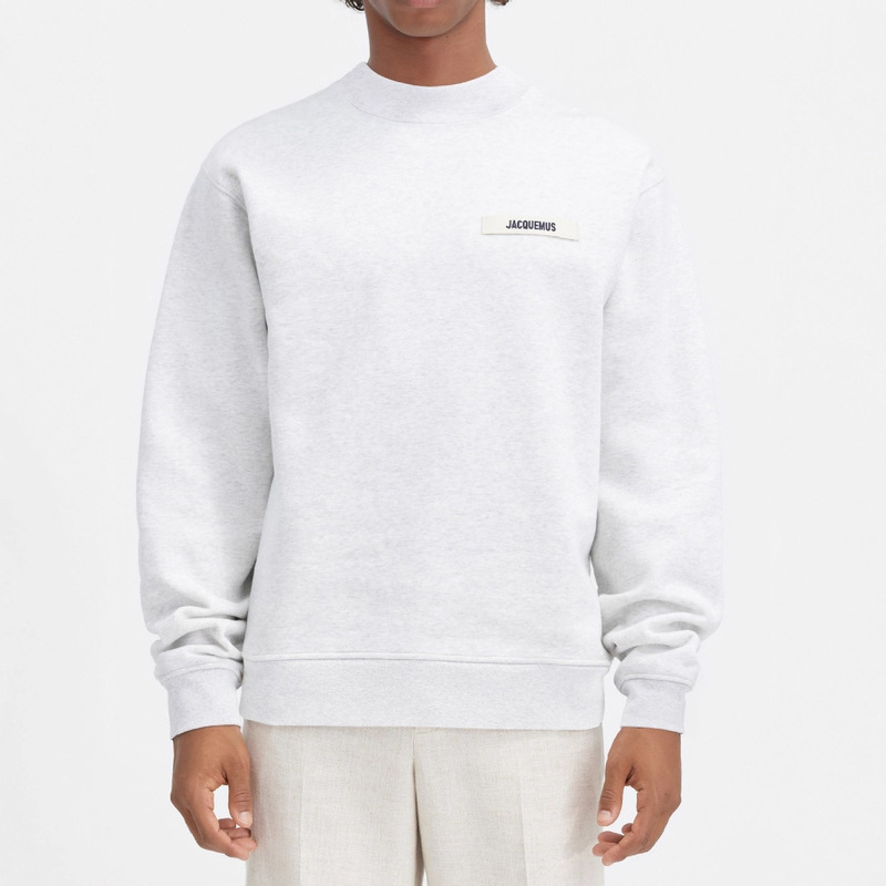 25 Early Autumn Men's Casual Round Neck Sweatshirt Jacquemus Loose Long-Sleeved Pullover Sports Top for Men and Women