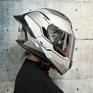 ORZ Motorcycle Helmet Full Face Summer with Spoiler Bluetooth Slot 3C