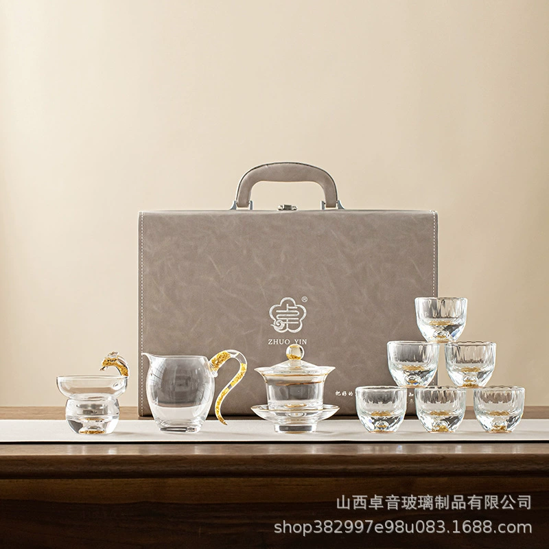 Crystal tea set, elite tea cup, light luxury style