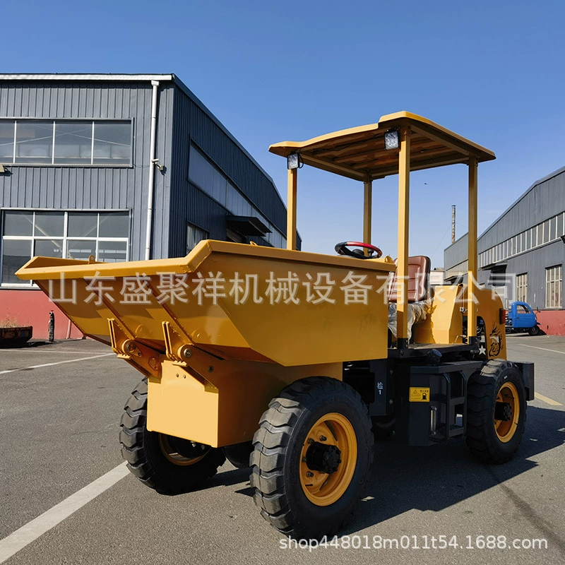 Гидравлический самосвал Shengjuxiang для горных работ, дизельный четырехколесный самосвал для транспортировки материалов на строительной площадке