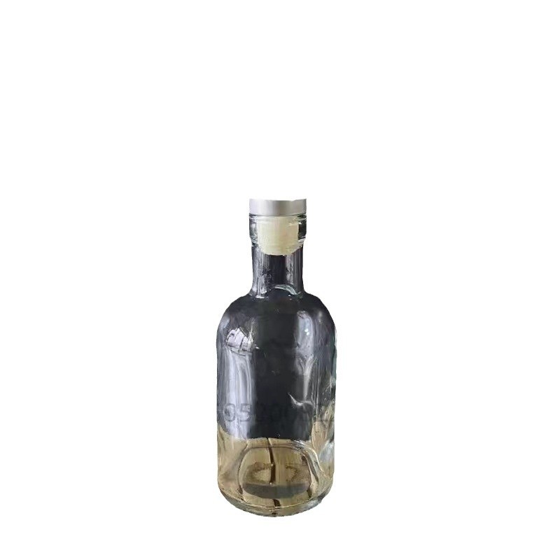 Stock 50ml 100ml 375ml botellas de vodka botellas de vidrio transparente botellas de licor botellas de medicina