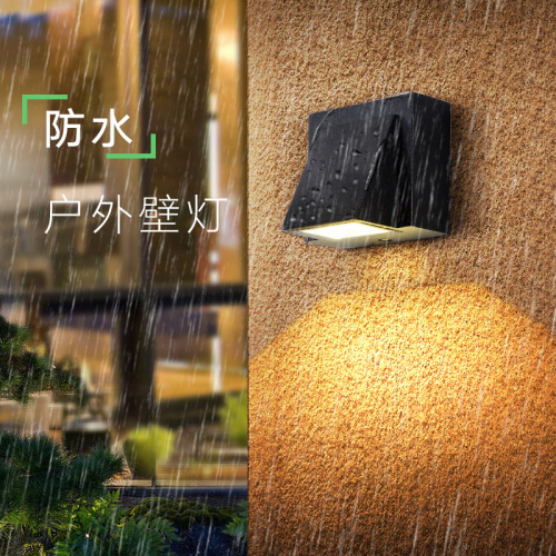 Cross-border outdoor waterproof wall lamp villa exterior courtyard decorative lamp balcony corridor hallway mailbox single head throw light