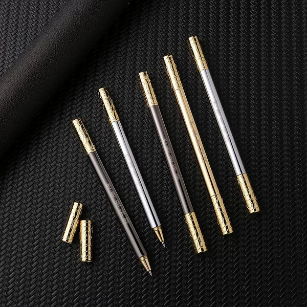 Brass Ruyi Golden Cudgel Gel Pen Office Business Gift Signature Pen Ballpoint Pen Student Stationery Ballpoint Pen