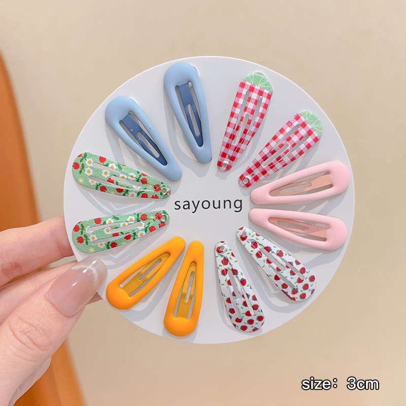 Horquilla de estrella colorida de dopamina, accesorio para el cabello para niños, horquilla con clip de flequillo lateral bonito para niñas, adorno para el cabello con clip BB.