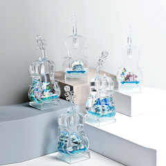 Mediterranean-themed decorative ocean animals with blue sparkling style, oil drop, suitable for boys and girls, children's birthday and Children's Day gifts