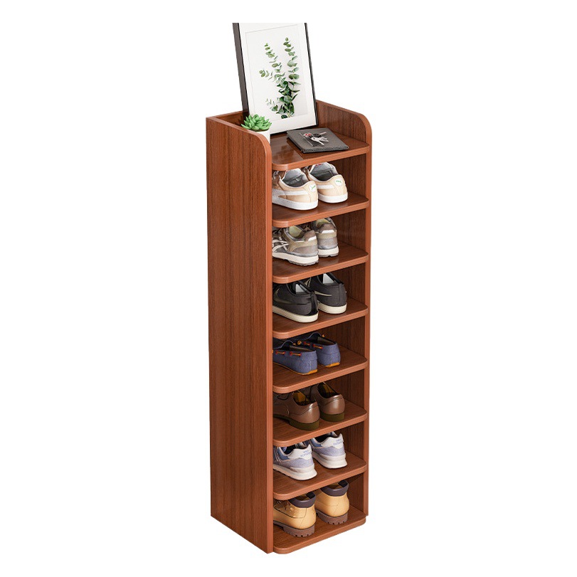 Zapatero puerta de entrada del hogar simple pequeño estrecho multi-capa casa de alquiler estante 2023 nuevo popular gabinete de zapatos de almacenamiento