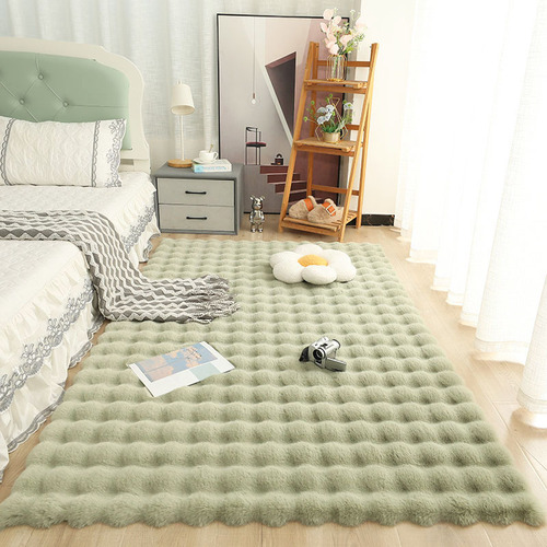 Cross-border special supply of cream style plush carpet, bay window blanket, bubble velvet floor mat, bedside blanket, bay window mat, blanket, coffee table mat
