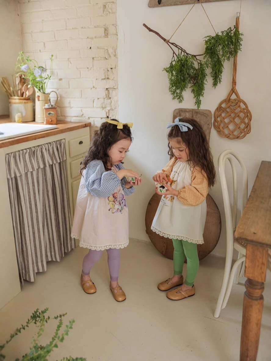 Vestido de niñas leggings set de otoño ropa infantil coreana de otoño 2025 nuevos productos de ropa de bebé ropa de otoño para niños image 2