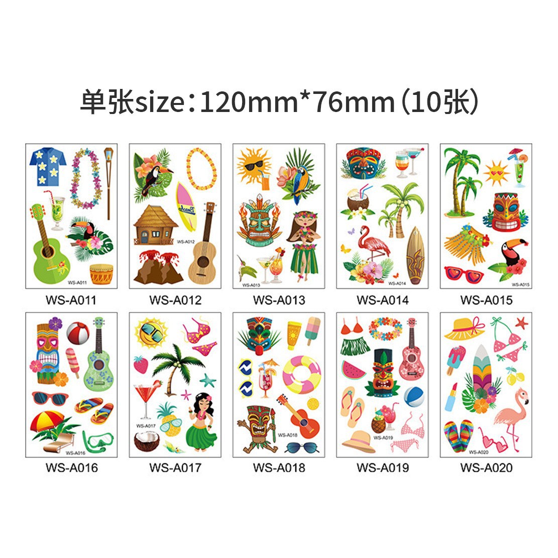 Set de Tatuajes Temporales Infantiles de Papel para Cuerpo image 7