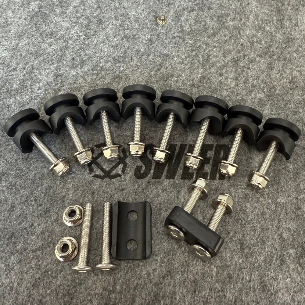 Universal Motorcycle Tail Box Buckle Aluminum Alloy Bottom Screw Kit Tail Box Accessories Kit Brand New Motorcycle Tail Box Accessories Kit