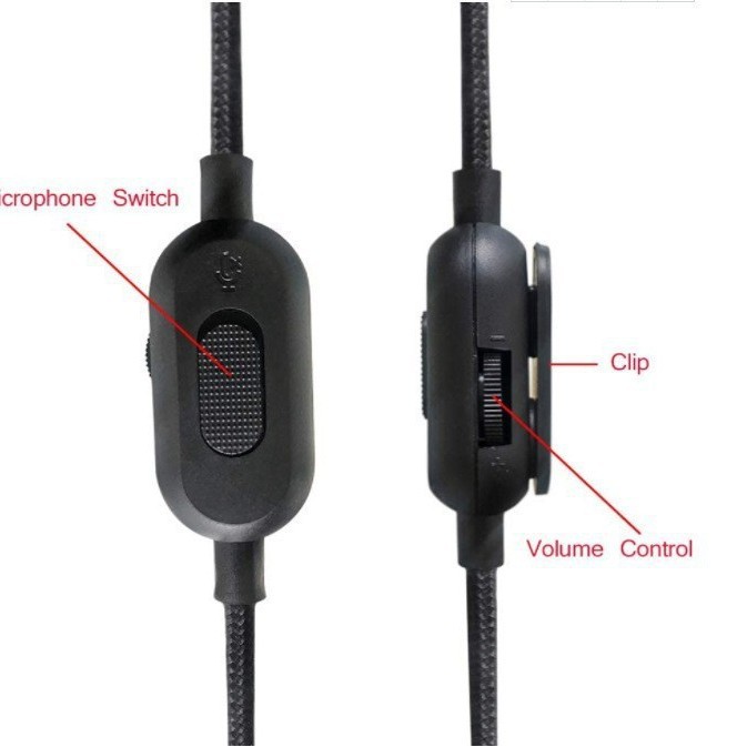 Cable para auriculares Logitech G433 cuidadosamente seleccionado, adecuado para G233 y Gprox, cable trenzado ajustable de 3,5 mm y 2 metros