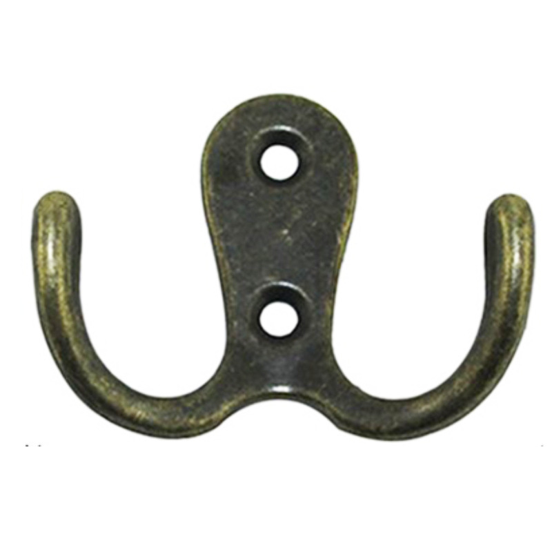Gancho antiguo gancho de aleación gancho de ropa gancho de gabinete accesorios de decoración doble gancho al por mayor image 7