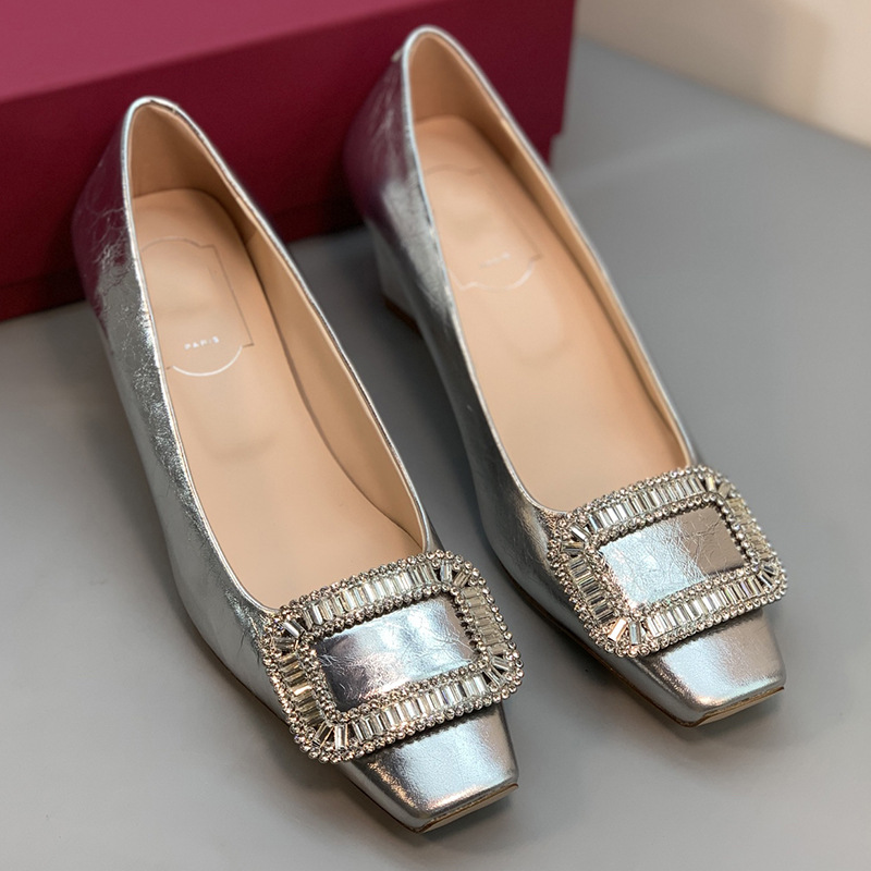 하이힐 가죽 실버 [원래 포장★원래 표준]