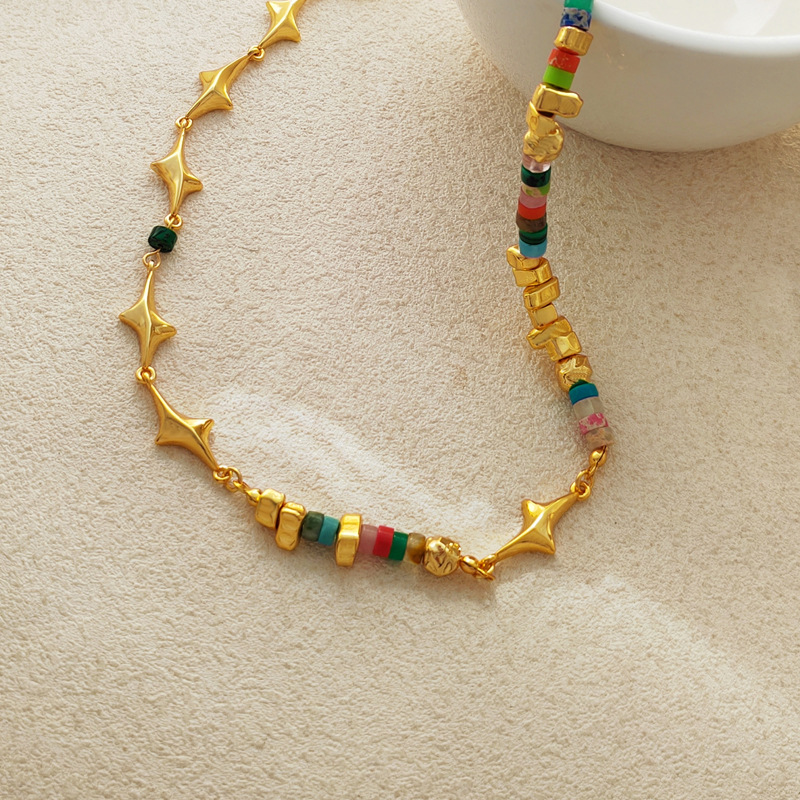 Retro Star Copper Plating Necklace 1 Piece