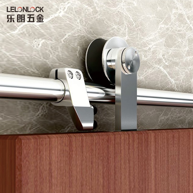 Exportación personalizada de acero inoxidable puerta deslizante de madera polea de elevación carril de elevación puerta pesada polea de elevación puerta de elevación granero puerta de madera accesorios de hardware