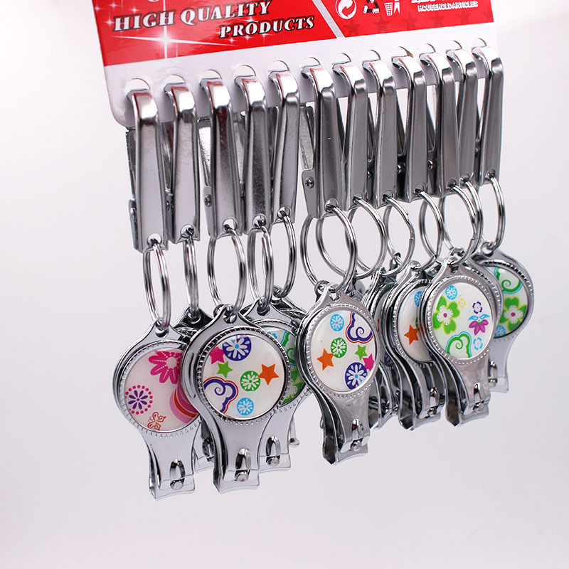 Key Chain 3-piece set ear spoon key chain nail clippers for beer nail clippers key chain pendant 2 yuan Shop Wholesale