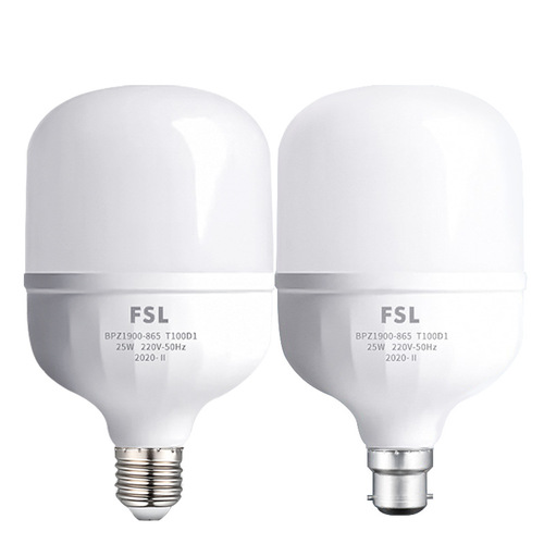 Foshan Lighting LED Energy-Saving Bulb for Home Use, Non-Flicker, Column-Shaped, E27 Screw Base, Super Bright White Light, 10W