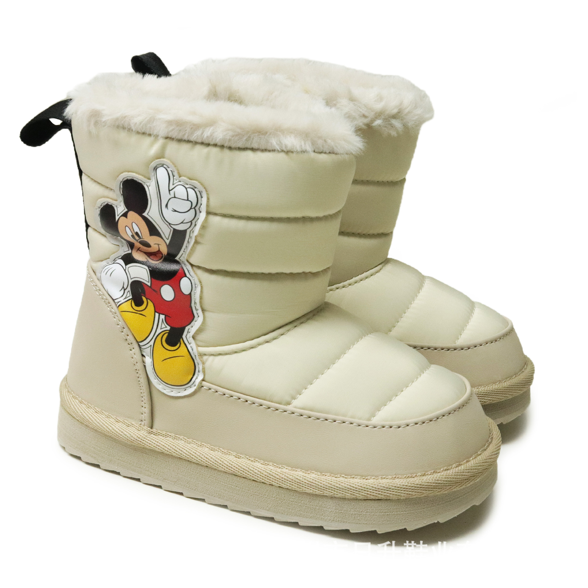OEM定制图案外贸儿童加绒保暖棉靴卡通面EVA厚底雪地靴Snow Boots