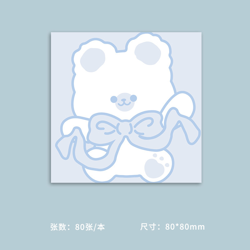 Bowknot 곰-끈적 끈적한 메모