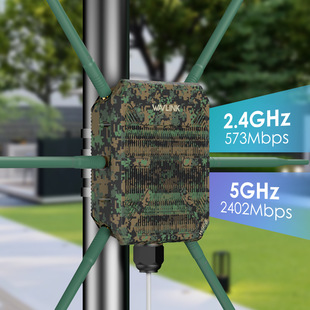 Wifi 6 Ax3000 Dual-Band Long-Distance Ap Signal Coverage Ip67 Waterproof Repeater Amplifier Fan