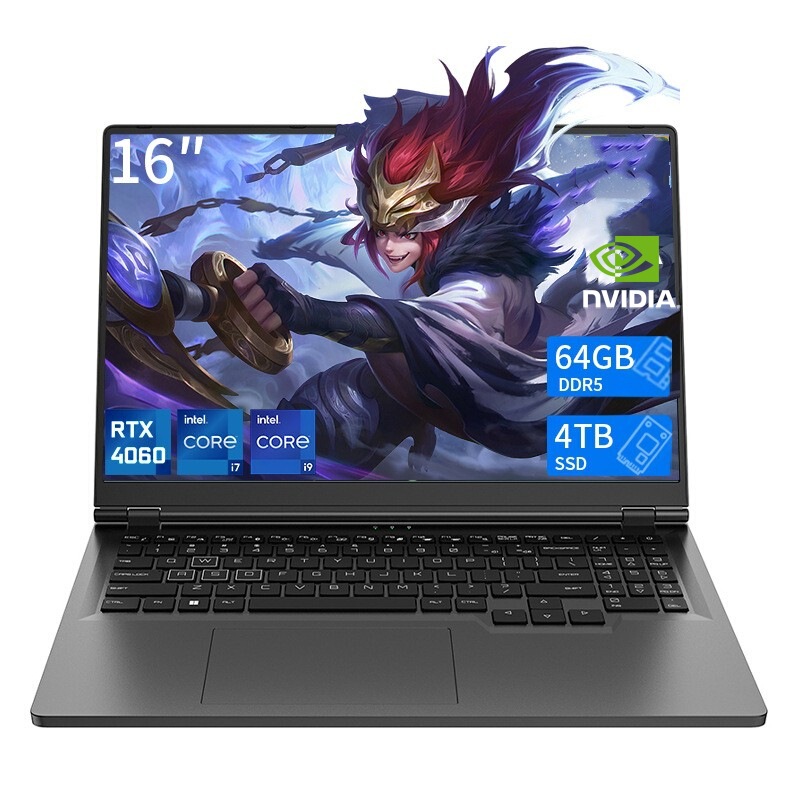 Best-Selling Overseas 16inch Core I7 Gaming Laptop I9 High-Performance Rtx3060/4060 Dedicated Graphics Notebook Computer