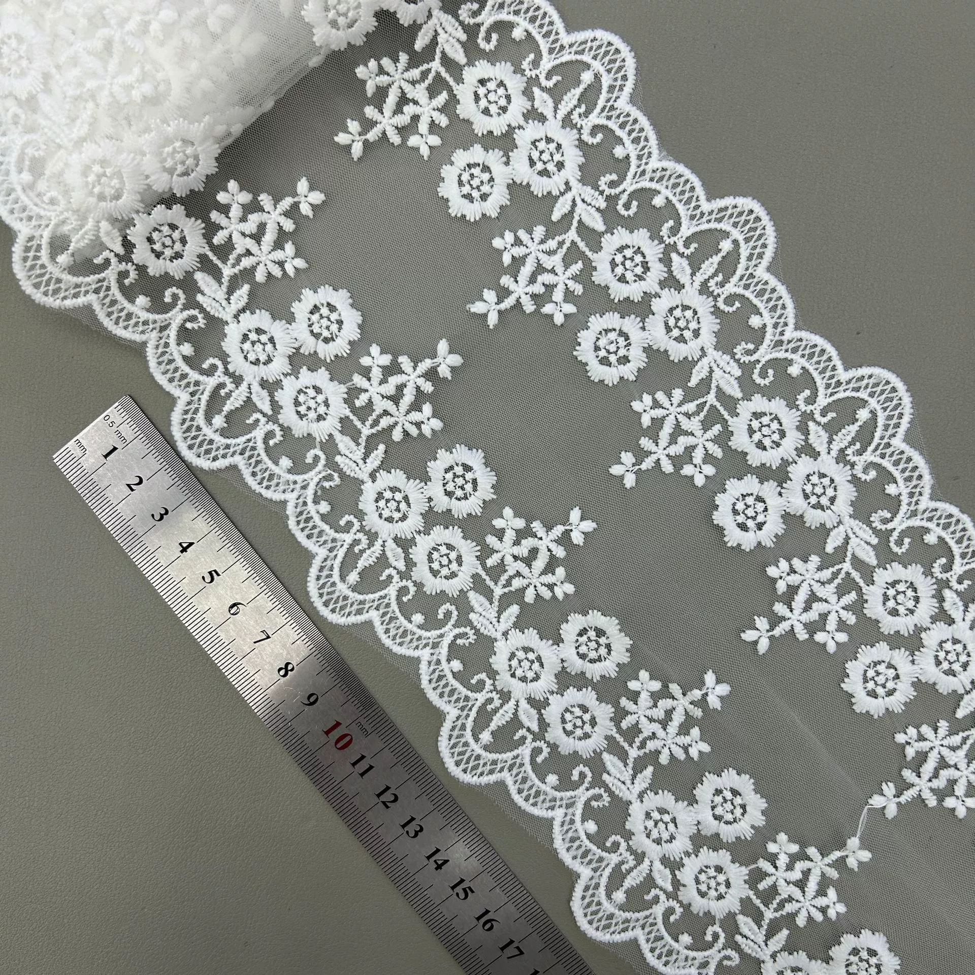 Белые кружевные аксессуары для волос с бантом, (Физики), DIY, с вышивкой