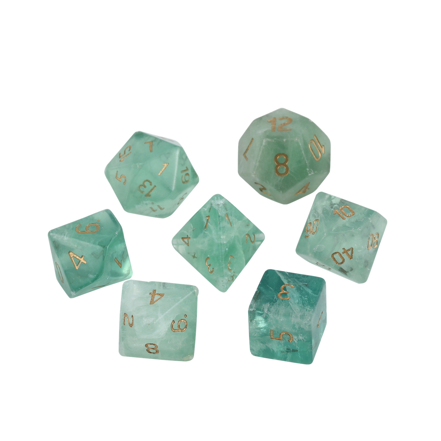 Fluorite Dice Set