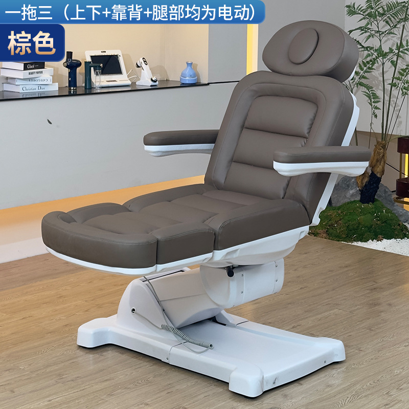 Cama de belleza eléctrica pestañas sofá de manicura silla de belleza bordado pestañas máscara de reclinación silla de experiencia