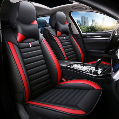 Car Seat Cushion Amazon Cross-Border Seat cushion, seat cover - black-and-red-comfort-version