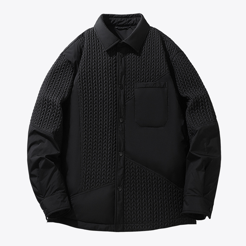 Winter Down Jacket Men's Frock American Style Trendy Brand Shirt Thickened Jacket Casual Laps Down Jacket Men's Coat