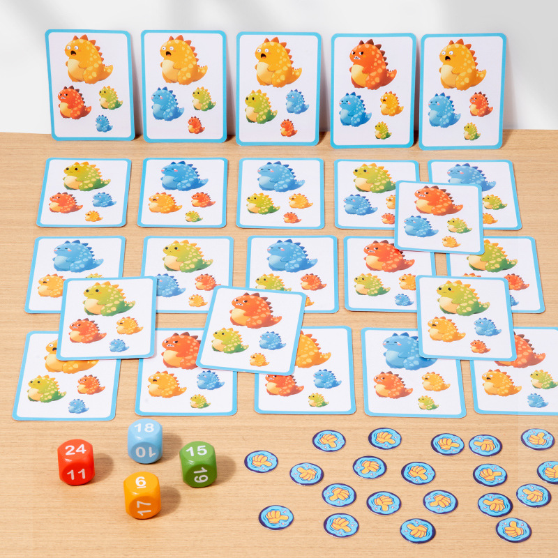 Juego de diversión de dinosaurios para niños transfronterizos Juego de mesa de batalla interactivo entre padres e hijos Educación temprana Entrenamiento de reacción Juguetes educativos image 4