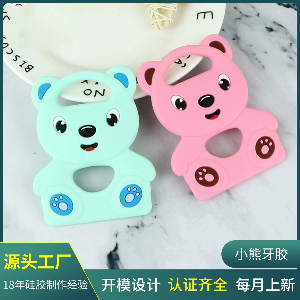 Фабричная горячая Распродажа силиконовый гель для детских зубов мультфильм Медведь зубы гель детские шлифовальные шестерни пищевой силиконовый гель для зубов