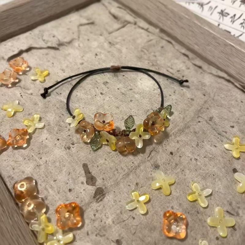 十里丹桂 不掉色桂花手链手工编织高颜值手绳送情侣闺蜜礼物|undefined
