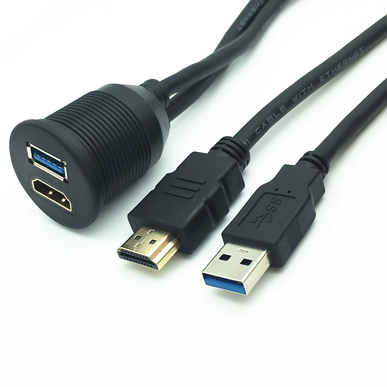 Автомобильный мотоцикл судно приборная панель с кронштейном USB3.0 + HDMI водонепроницаемая общая