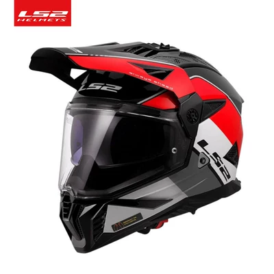 Dual-Lens Men's Four-Season Anti-Fog Motorcycle Safety Supplies - blackred-rally-call-m